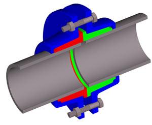 Схема фланцевого соединения