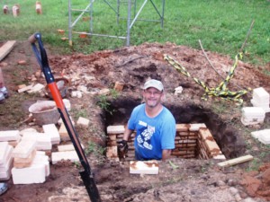 строительство кирпичного септика