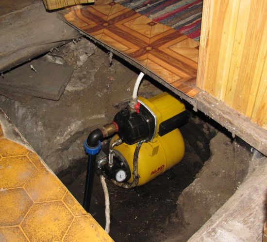 Установка под пол